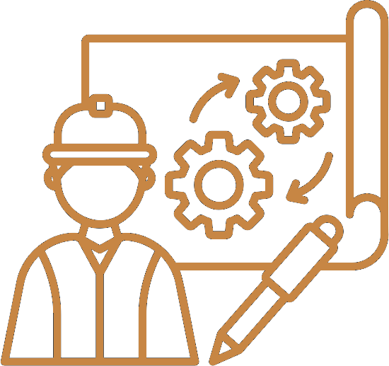 Icône ingénierie des risques